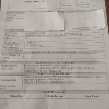 Arızalı Tencere Seti İçin Değersiz Değişim Ve Yetersiz Müşteri Hizmeti