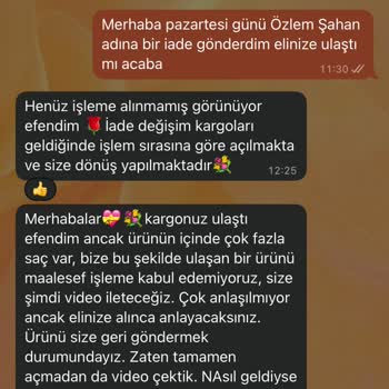 Elbise İadesinde Saç Nedeniyle Para İadesi Reddedildi