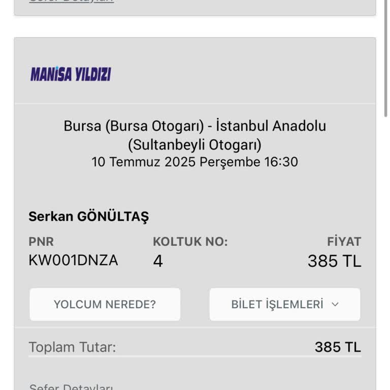 Peron Bilgisi Eksikliği Nedeniyle Otobüsü Kaçırdım, Sorumluluk Alınmadı