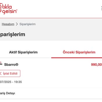 Sipariş İptali Sonrası İade Edilmeyen Ücret Ve Ulaşılamayan Müşteri Hizmeti