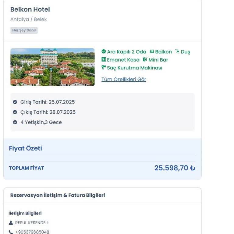 Otel Hijyen Ve Yemek Kalitesinde Ciddi Sorunlar Yaşadım