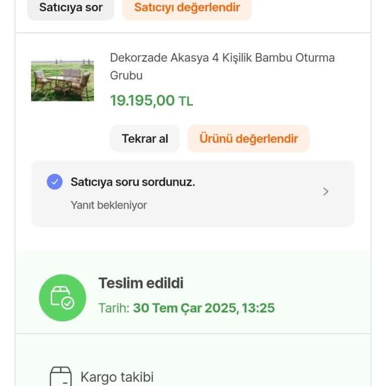 Teslim Edilmedi Gözüken Siparişim Nerede