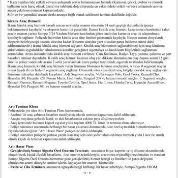 Kasko Kapsamında Yanlış Segmentte İkame Araç Ve İletişim Sorunu