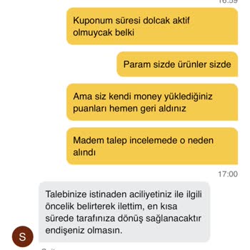 İptal Edilen Siparişin İadesi Ve Kupon Sorunu Çözülmedi