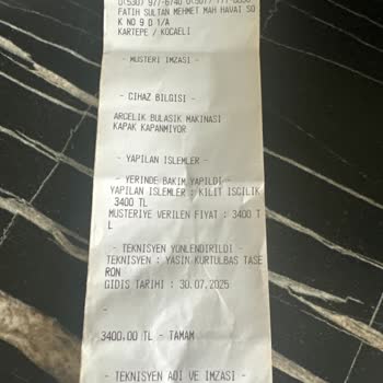 Yetkili Servis Olduğunu Belirten Firmanın Yüksek Ücret Talebi Ve İletişim Sorunu