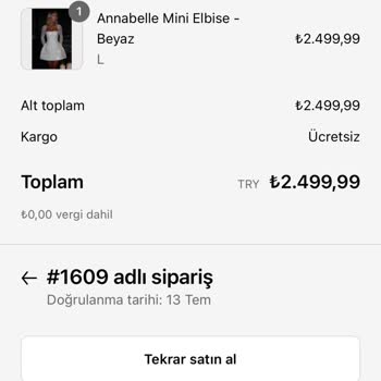 Sipariş Verdiğim Elbise Gelmedi İletişim Yok Paramı İade Edin