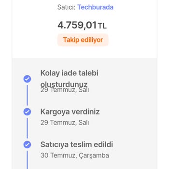 Hepsiburada Ve Techburada İade Paramı Geri Ödemiyor