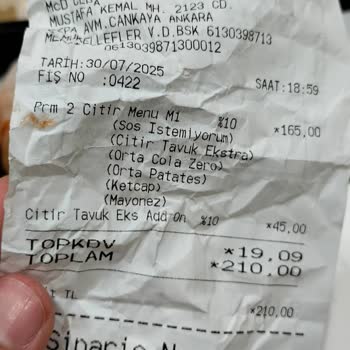 Hamburgerin İçinden Tüy Çıktı, Temizlik Talep Ediyorum