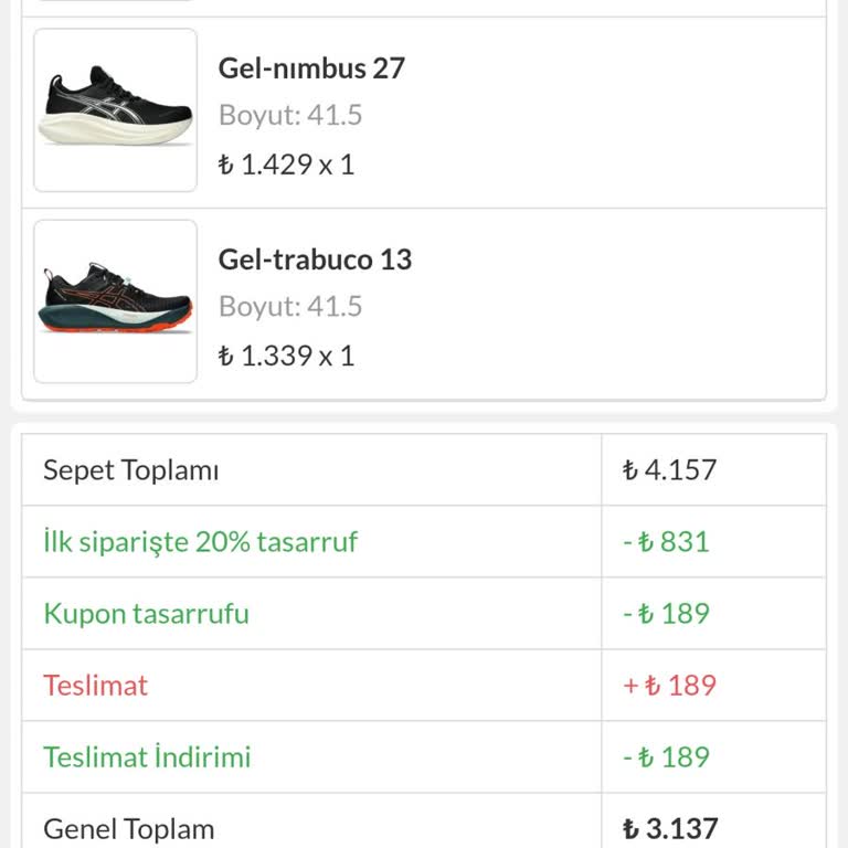 Asics İndirimli Ayakkabı Reklamı Yanıltıcı Çıktı, Bilgilendirme Bekliyorum