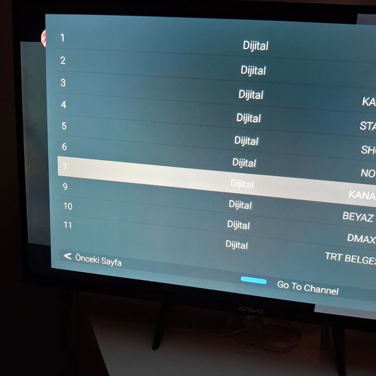 Onvo TV'de Kanal Sıralama Sorunu: 8. Kanal Kayboldu