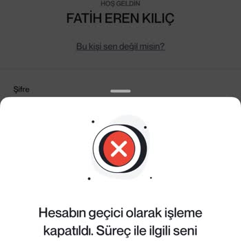 Hesabım Para Varken Haber Verilmeden Kapatıldı