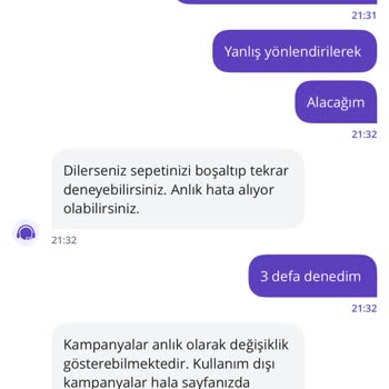 Canlı Destekte Sürekli Çözüm Sunulmaması Ve Kampanya Sorunu