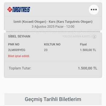 Obilet Üzerinden Aldığım Biletler İki Kez İptal Edildi, Mağduriyetim Giderilmiyor