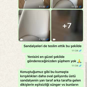 Sipariş Edilen Sandalyeler Defolu Ve Yanlış Renkte Teslim Edildi, Sorun Çözülmüyor