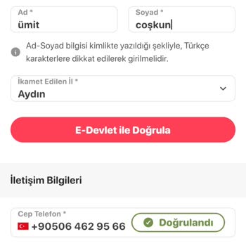 Letgo'da E-Devlet Doğrulama Sorunu Nedeniyle Paramı Alamıyorum