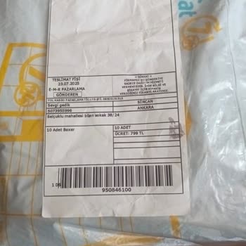 Yol Kargo Fatura Ve Gönderici Bilgilerini Paylaşmıyor Mağduriyet Yaşıyorum