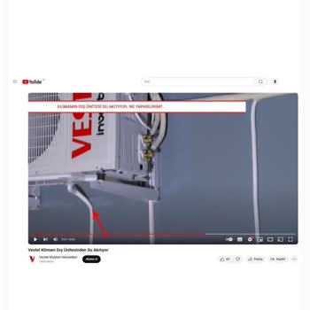 Vestel Klima Dış Ünite Su Tahliye Borusu Eksik Montajı Nedeniyle Mağduriyet