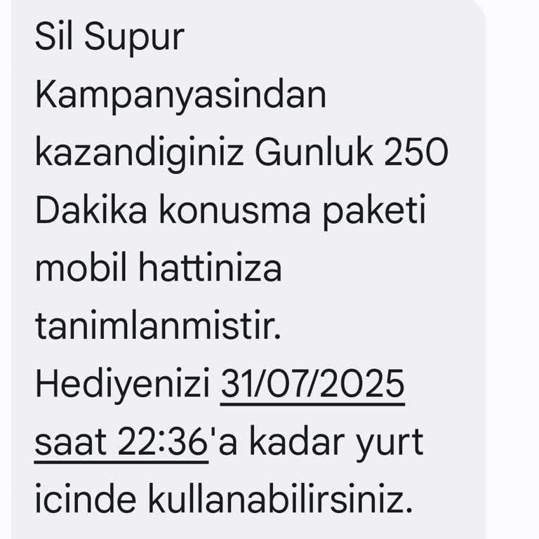 Sil Süpür'de GB Yerine Sürekli Dakika Geliyor, Müşteri Aldatılıyor