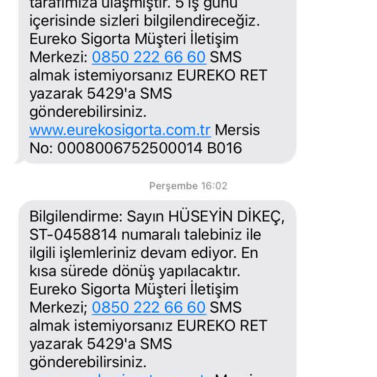 Araç Satışı Sonrası Trafik Poliçesi İptalinde Eureko Sigorta'dan Gecikme