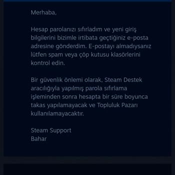 Çalınan Hesabımın Haksız Şekilde Kalıcı Olarak Kapatılması Ve Destek Eksikliği