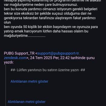 Çalınan Hesabımın Haksız Şekilde Kalıcı Olarak Kapatılması Ve Destek Eksikliği