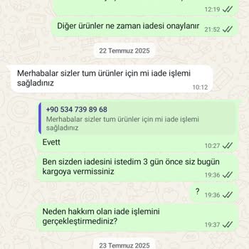 İade Edilen Kargomun Durumu Hakkında Bilgi Ve İletişim Eksikliği Yaşıyorum
