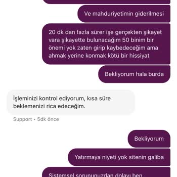 Yatırdığım Paranın İadesi Yapılmıyor