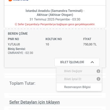 İptal Edilen Biletin Ücreti İade Edilmiyor Ve Zorla Bilet Satışı Yapılıyor