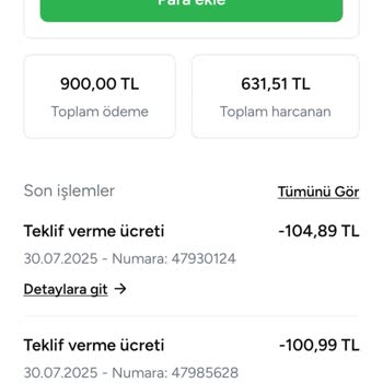 İş Almadan Yüksek Ücret Kesintisi Ve Bakiye İadesi Talebi