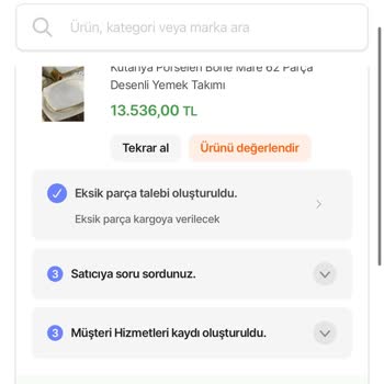 Kırık Tabaklar İçin Çözüm Sunulmadı, Mesajlarıma Yanıt Alamıyorum