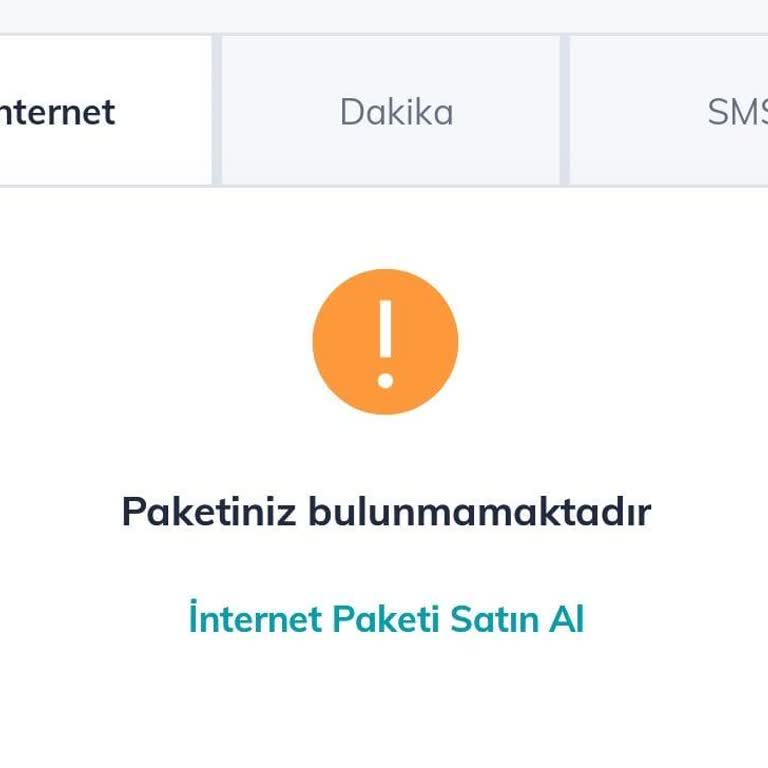 Satın Aldığım İnternet Paketi Sisteme Tanımlanmadı Mağdur Oldum