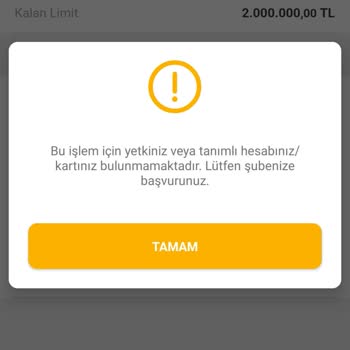 Sky Limit Bulunmasına Rağmen Kredi Kartı Başvurusu Yapılamıyor