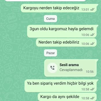 Uzun Süre Teslim Edilmeyen Sipariş Ve İletişimsizlik Sorunu