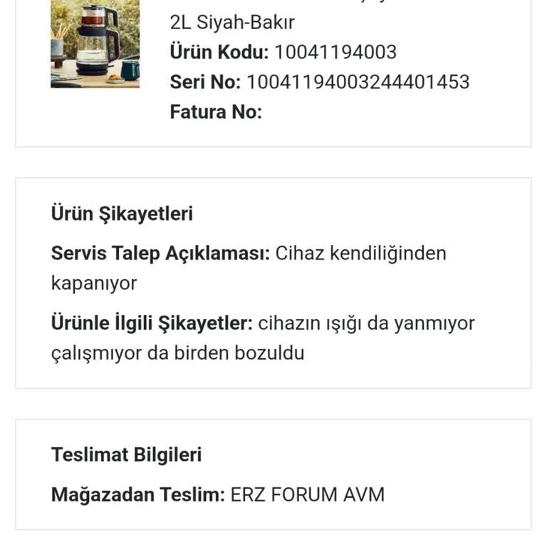 Servisten Onarılmadan Dönen Ürün Ve Uzayan Süreç