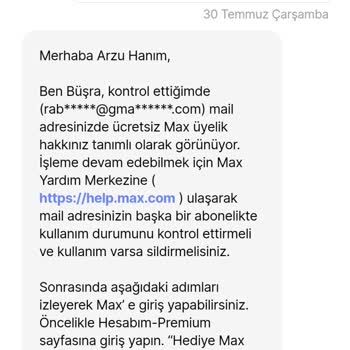 Hepsiburada Premium Hediye HBO Max Üyeliğinde Giriş Sorunu Ve Destek Eksikliği
