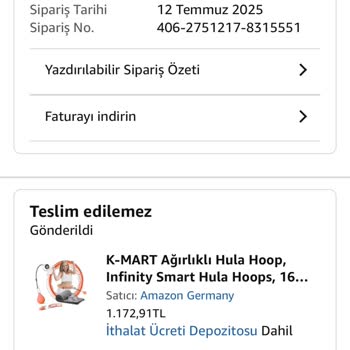 Amazon Siparişim İki Kez Teslim Edilmedi Mağdur Oldum