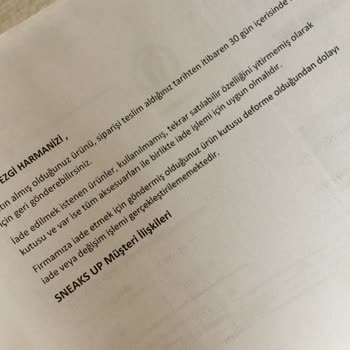 Kullanılmış Ve Deforme Ayakkabı İadesi Kabul Edilmedi