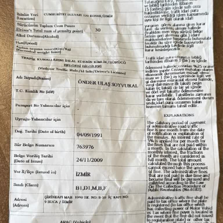 Kask Verilmeden Scooter Kiralaması Nedeniyle 993 TL Ceza Mağduriyeti Yaşadım