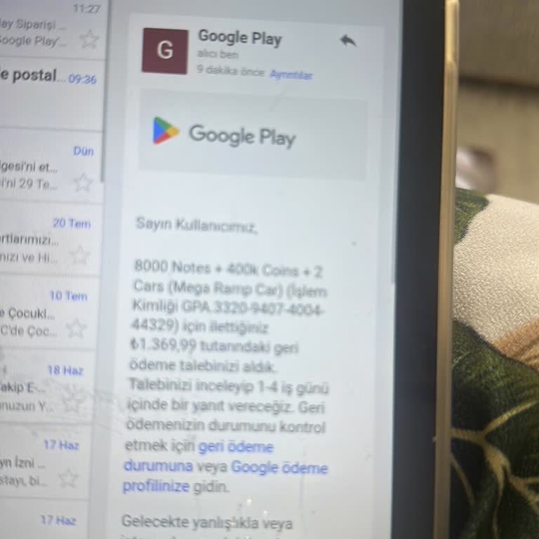 Google Play Akbank Mobilimden Onaysız Para Çekildi İade Talep Ediyorum