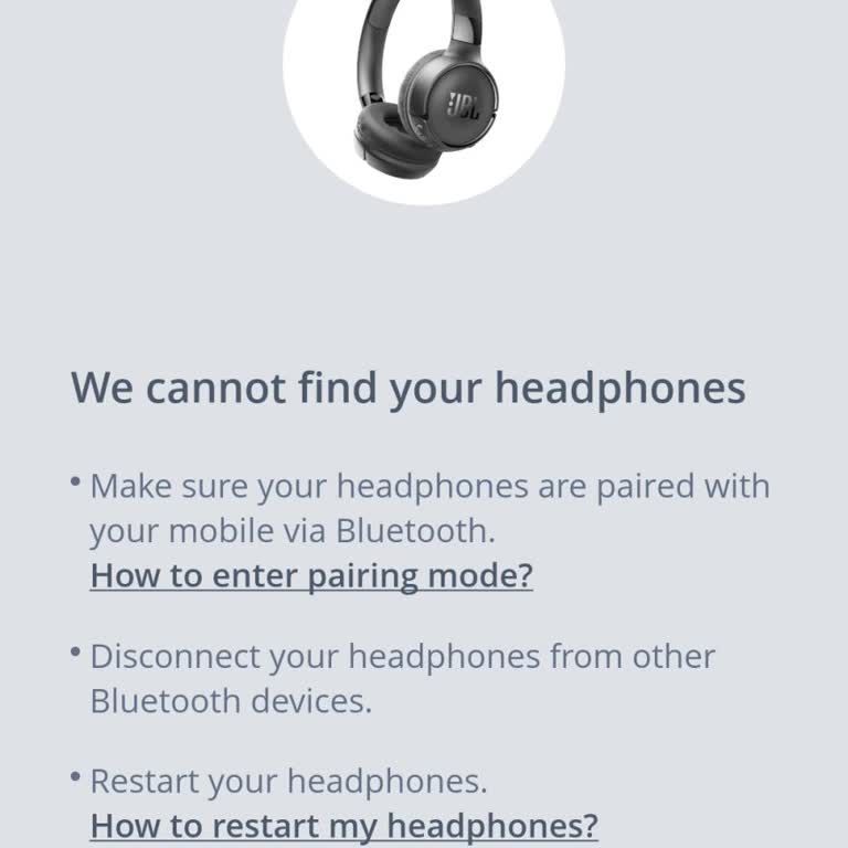 JBL Headphones Uygulaması Kulaklığımı Görmüyor, Özelliklere Erişemiyorum