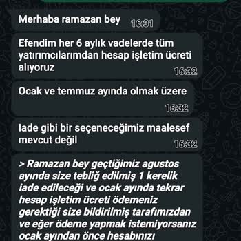 Haksız Hesap İşletim Ücreti Ve İade Talebim Reddedildi