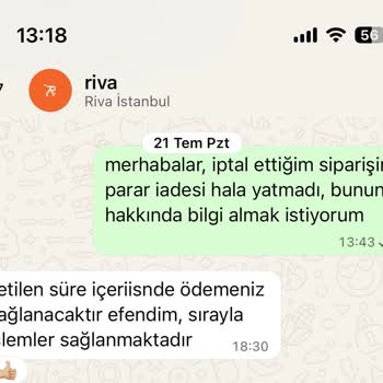 İade Sürecinde İlgisizlik Ve Gecikme Yaşatan Firma