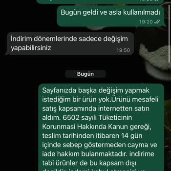İndirimli Üründe Cayma Hakkım Engellendi
