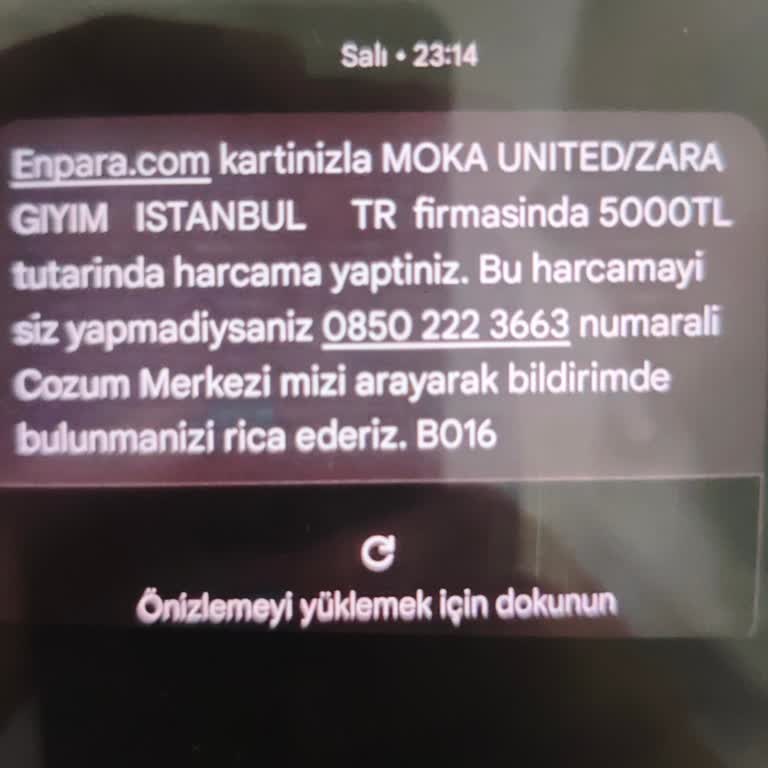 Zara Giyim Ve Moka United İş Birliğinde Güvenlik Açığı Nedeniyle Kartımdan İzinsiz Harcama Yapıldı