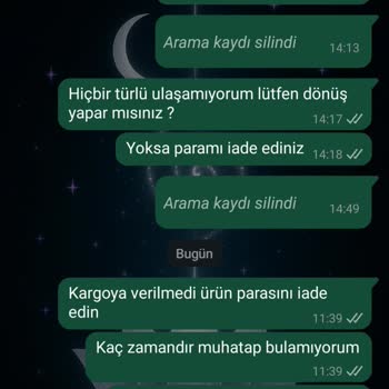 Siparişim Gönderilmedi, İletişim Kurulamıyor Ve Mağduriyet Yaşıyorum