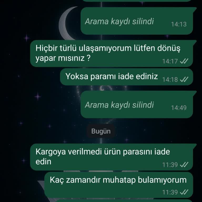 Siparişim Gönderilmedi, İletişim Kurulamıyor Ve Mağduriyet Yaşıyorum