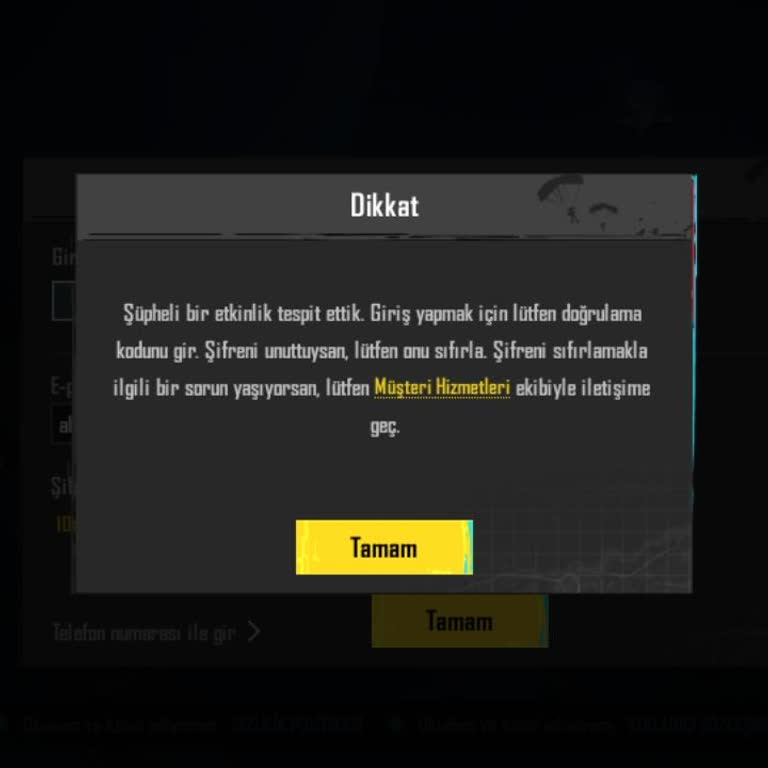 Satın Aldığım PUBG Mobile Hesabına Başka Kullanıcıların Girmesi Ve Hesap Kontrolünü Kaybetmem