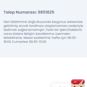 Aras Kargo Teslimatında Bilgi Eksikliği Ve Çözülmeyen Mağduriyet