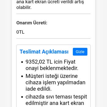 Su Geçirmez Denilen Telefona Yüksek Tamir Ücreti Şoku