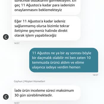 Amazon İade Sürecinde Gecikme Ve Ücret İadesi Sorunu